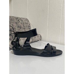 See by Chloe Black Jelly Flat Sandals Size 36 / 6